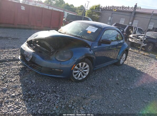 3VWF17AT3GM607443 2016 VOLKSWAGEN BEETLE Blue Առջևի ձախ երեք քառորդ տեսարան