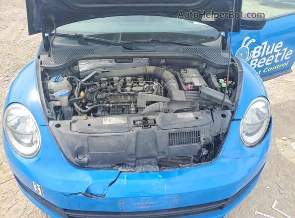 3VWF17AT3GM610486 2016 VOLKSWAGEN BEETLE Blue Rear interior view