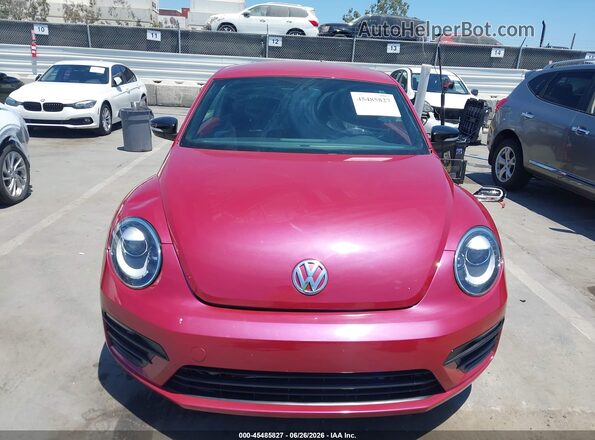 3VWF17AT7HM606698 2017 VOLKSWAGEN BEETLE Burgundy Instrument cluster view