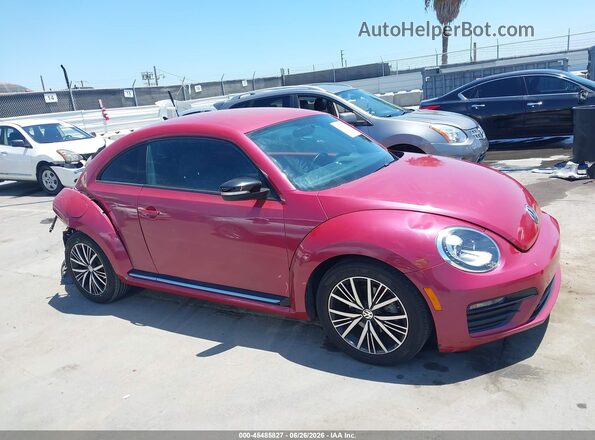 3VWF17AT7HM606698 2017 VOLKSWAGEN BEETLE Burgundy Rear interior view