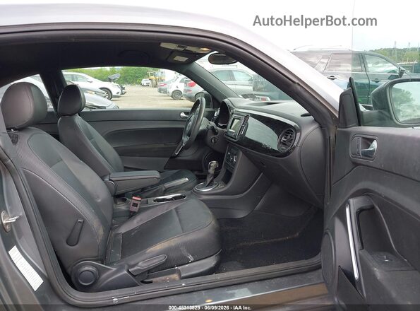 3VWF17AT8HM618665 2017 VOLKSWAGEN BEETLE Серый Вид салона спереди