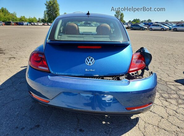 3VWF17ATXHM624287 2017 VOLKSWAGEN BEETLE Blue Widok z tyłu