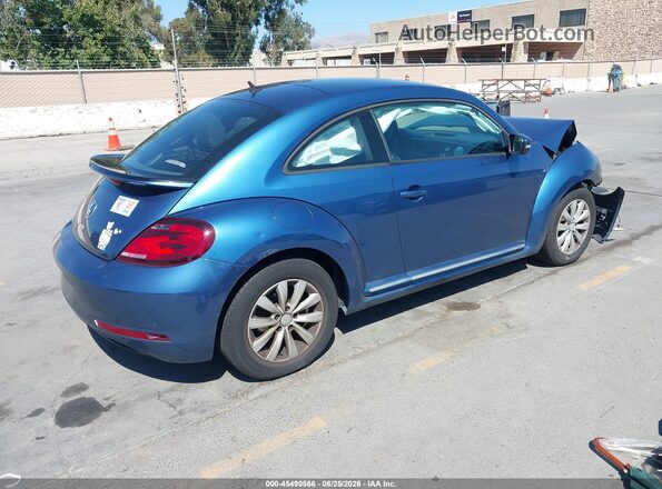 3VWFD7AT2KM706691 2019 VOLKSWAGEN BEETLE Синий Задняя правая четверть