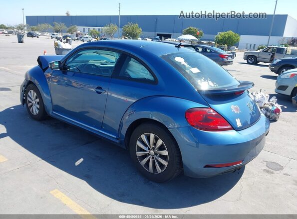 3VWFD7AT2KM706691 2019 VOLKSWAGEN BEETLE Синий Задняя левая четверть