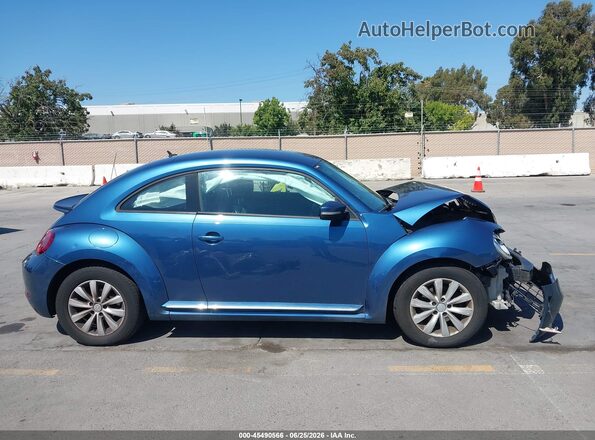 3VWFD7AT2KM706691 2019 VOLKSWAGEN BEETLE Синий Вид задней части салона