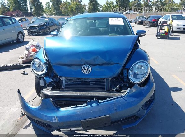3VWFD7AT2KM706691 2019 VOLKSWAGEN BEETLE Синий Вид щитка приборов