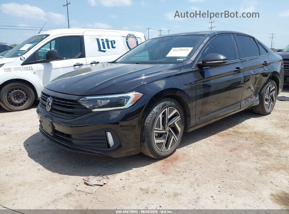3VWGM7BU2RM099794 2024 VOLKSWAGEN JETTA Black Vista tres cuartos delantera izquierda