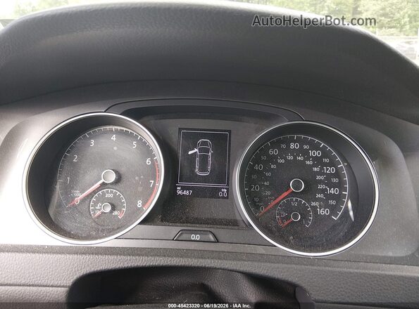 3VWH17AU8HM532077 2017 VOLKSWAGEN GOLF Black Vista de los asientos traseros