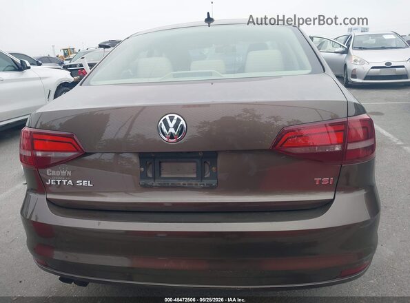 3VWL07AJ8GM203364 2016 VOLKSWAGEN JETTA Brown 