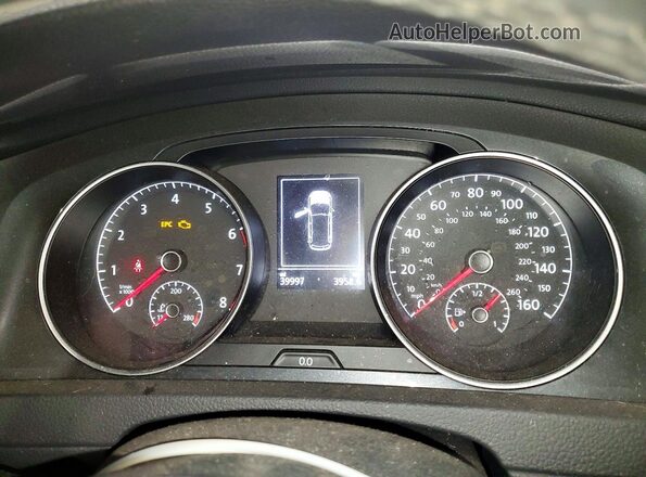 3VWM17AUXKM516646 2019 VOLKSWAGEN GOLF Gray Instrument cluster view