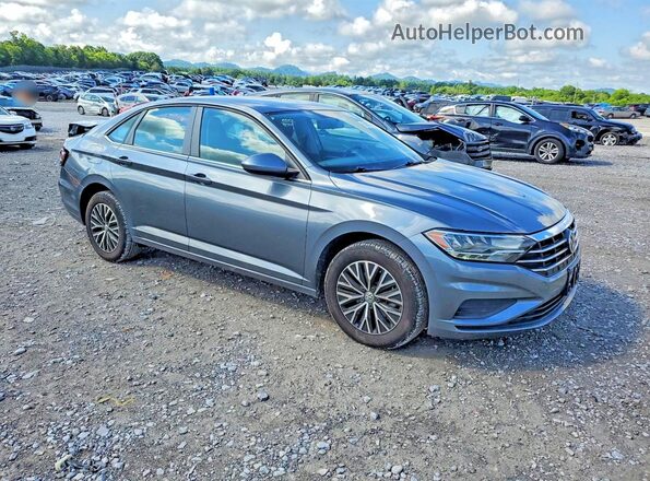 3VWN57BU4MM011275 2021 VOLKSWAGEN JETTA Серый Передняя правая четверть