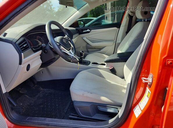 3VWN57BU7KM041965 2019 VOLKSWAGEN JETTA Orange Front interior view