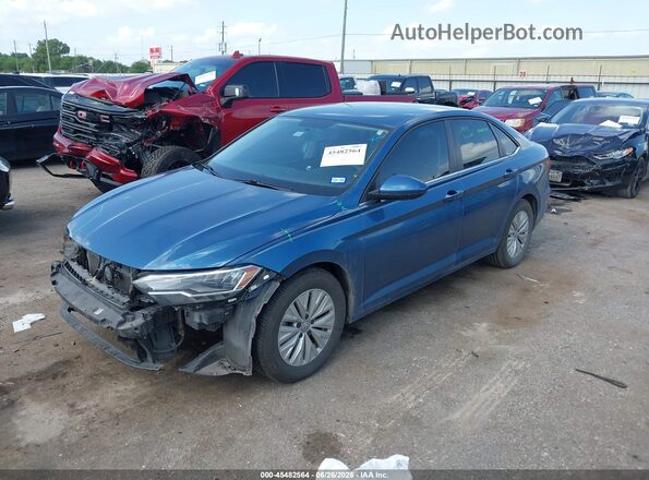 3VWN57BU7LM071629 2020 VOLKSWAGEN JETTA Blue Передня ліва чверть