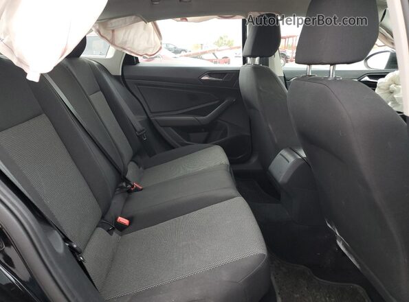 3VWN57BU7LM100837 2020 VOLKSWAGEN JETTA Black უკანა სავარძლების ხედი