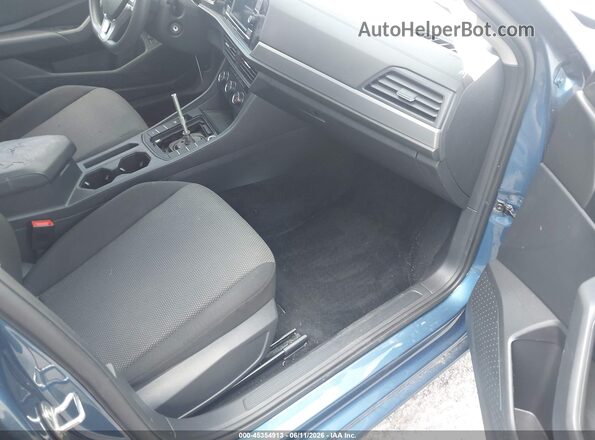 3VWN57BU7MM004725 2021 VOLKSWAGEN JETTA Blue წინა სალონის ხედი