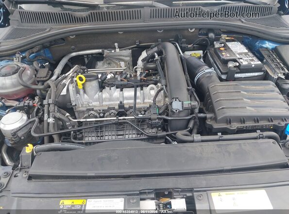 3VWN57BU7MM004725 2021 VOLKSWAGEN JETTA Blue უკანა ხედი