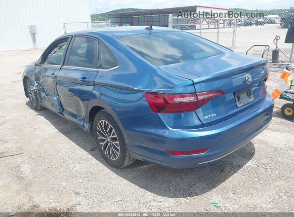 3VWN57BU7MM004725 2021 VOLKSWAGEN JETTA Blue უკანა მარცხენა