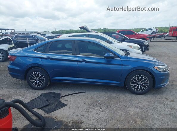 3VWN57BU7MM004725 2021 VOLKSWAGEN JETTA Blue უკანა სალონის ხედი