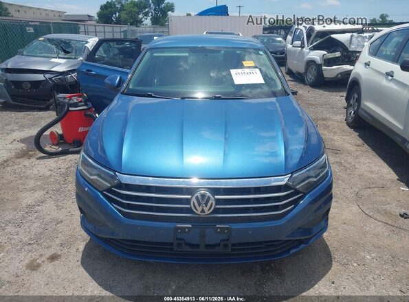 3VWN57BU7MM004725 2021 VOLKSWAGEN JETTA Blue ხელსაწყოთა პანელის ხედი