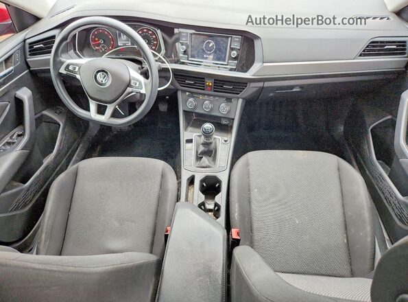 3VWN57BUXKM226852 2019 VOLKSWAGEN JETTA Red წინა პანელის ხედი