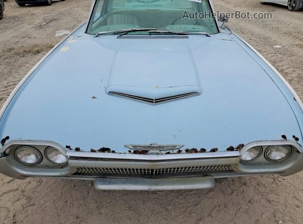 3Y83Z122522 1963 FORD THUNDERBIRD Синий Вид задней части салона