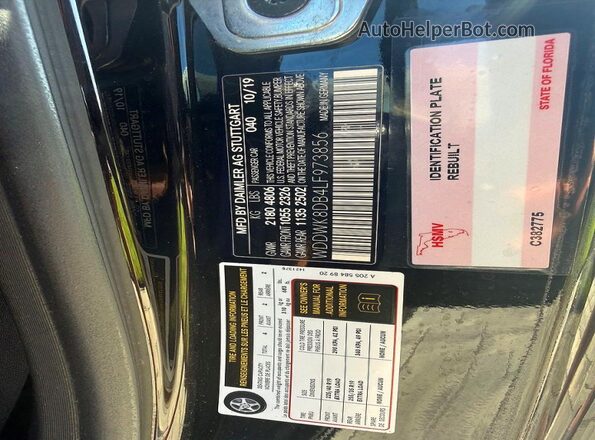 WDDWK8DB4LF973856 2020 MERCEDES-BENZ C Black 