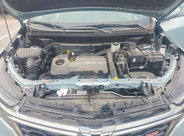 2GNAXMEV5N6141177 2022 CHEVROLET EQUINOX Blue Vista de la etiqueta del VIN