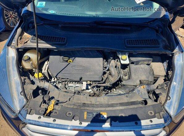 1FMCU0GD4JUA80693 2018 FORD ESCAPE Blue Widok komory silnika