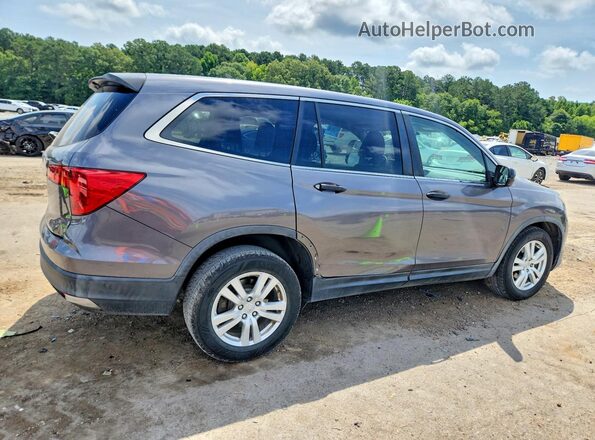 5FNYF5H19HB003052 2017 HONDA PILOT Gray 