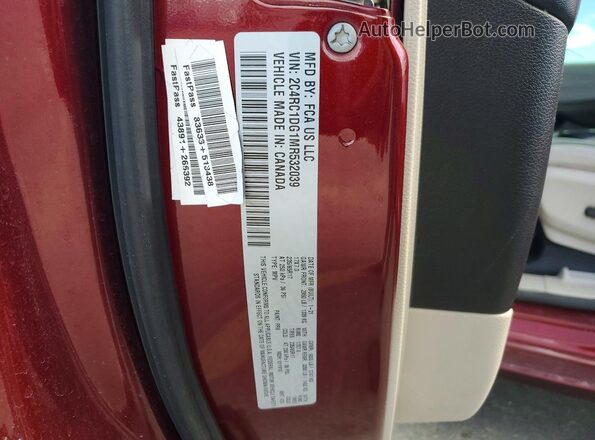 2C4RC1DG1MR532039 2021 CHRYSLER VOYAGER Burgundy Widok wnętrza 360 stopni