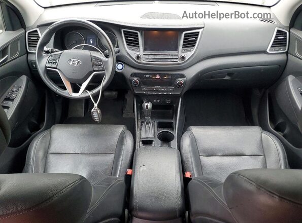 KM8J33A29HU413953 2017 HYUNDAI TUCSON Gray ხელსაწყოთა პანელის ხედი