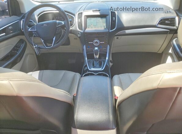 2FMPK3K98JBC35327 2018 FORD EDGE Gold Вид щитка приладів