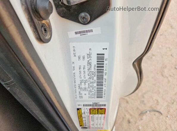 5TFSX5EN6LX071186 2020 TOYOTA TACOMA White Вид наклейки з VIN-кодом