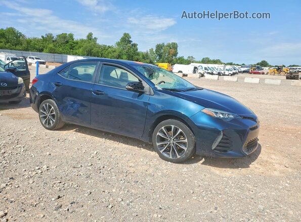 5YFBURHE9HP625998 2017 TOYOTA COROLLA Blue Вид спереду