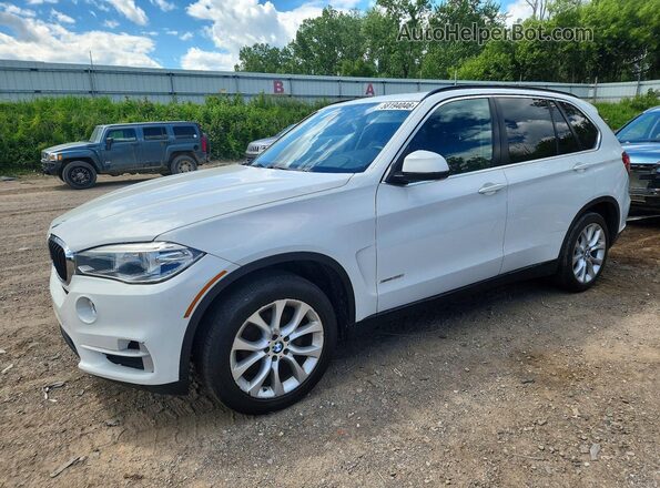 5UXKR0C53G0S89308 2016 BMW X5 White Trasero izquierdo