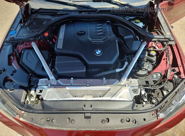 WBA23AT08NCK16652 2022 BMW 4 SERIES Бордовый Вид подкапотного пространства