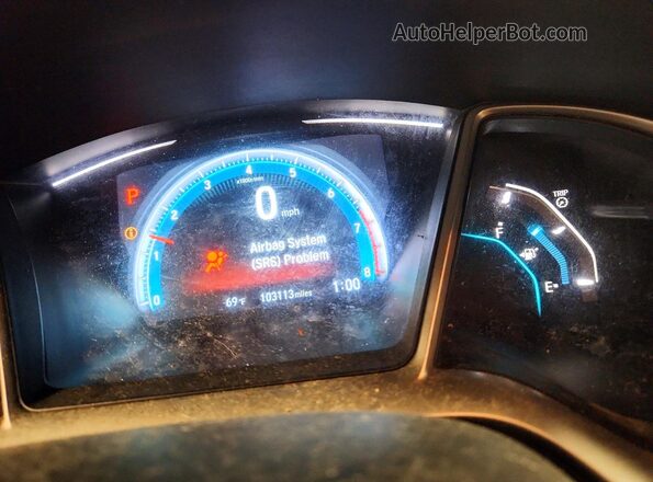 19XFC2F77GE039560 2016 HONDA CIVIC Black Vista de los asientos traseros