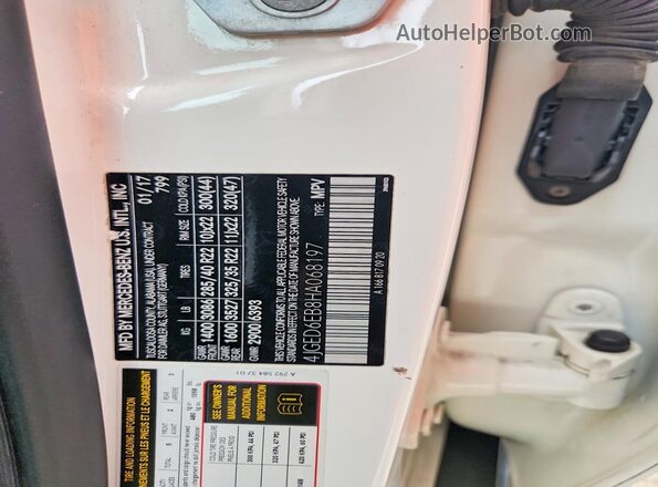 4JGED6EB8HA068197 2017 MERCEDES-BENZ GLE White 