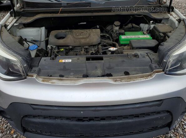 KNDJN2A23H7437706 2017 KIA SOUL Gray ძრავის განყოფილების ხედი