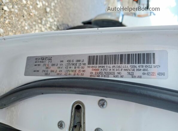 3C6UR5DL7KG520226 2019 RAM 2500 Белый 