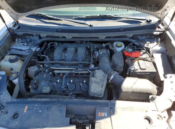 2FMHK6D89KBA05159 2019 FORD FLEX Silver Widok naklejki z numerem VIN