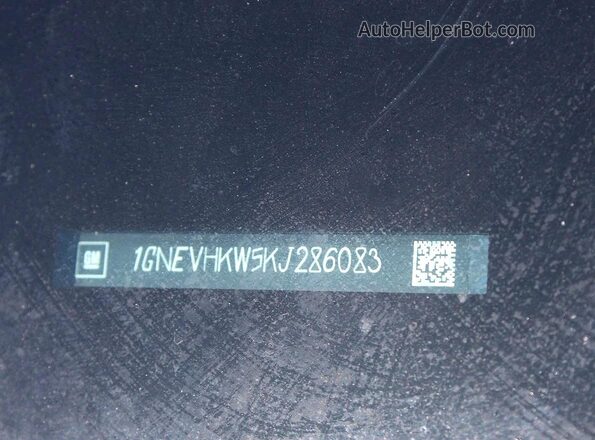 1GNEVHKW5KJ286083 2019 CHEVROLET TRAVERSE White 