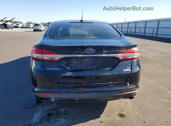 3FA6P0HD3HR296436 2017 FORD FUSION Black წინა სალონის ხედი