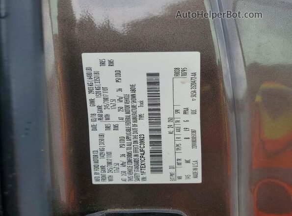 1FTEX1CP4JFC39923 2018 FORD F150 Gray 