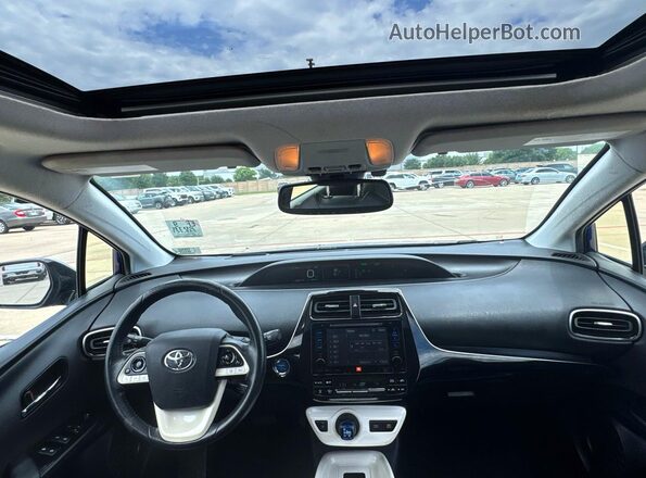 JTDKARFU1G3515263 2016 TOYOTA PRIUS Blue Widok tylnych siedzeń