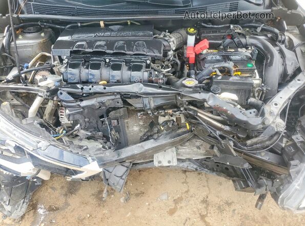 3N1AB7AP4KY211832 2019 NISSAN SENTRA Gray ძრავის განყოფილების ხედი
