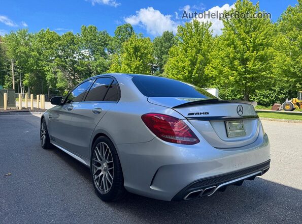 55SWF8HB4GU114722 2016 MERCEDES-BENZ C-CLASS Серебряный Передняя правая четверть