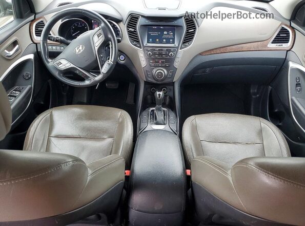 KM8SNDHF3JU287057 2018 HYUNDAI SANTA Silver Вид щитка приладів