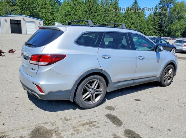 KM8SRDHF6HU253693 2017 HYUNDAI SANTA Серебряный Передняя правая четверть