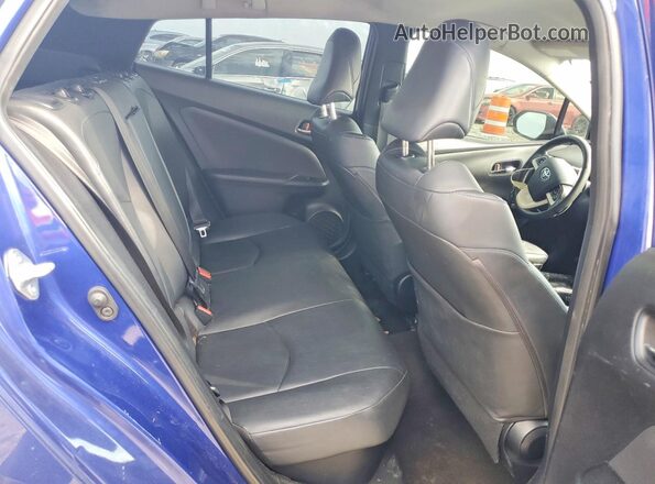 JTDKARFU9G3519710 2016 TOYOTA PRIUS Blue Vista interior trasera
